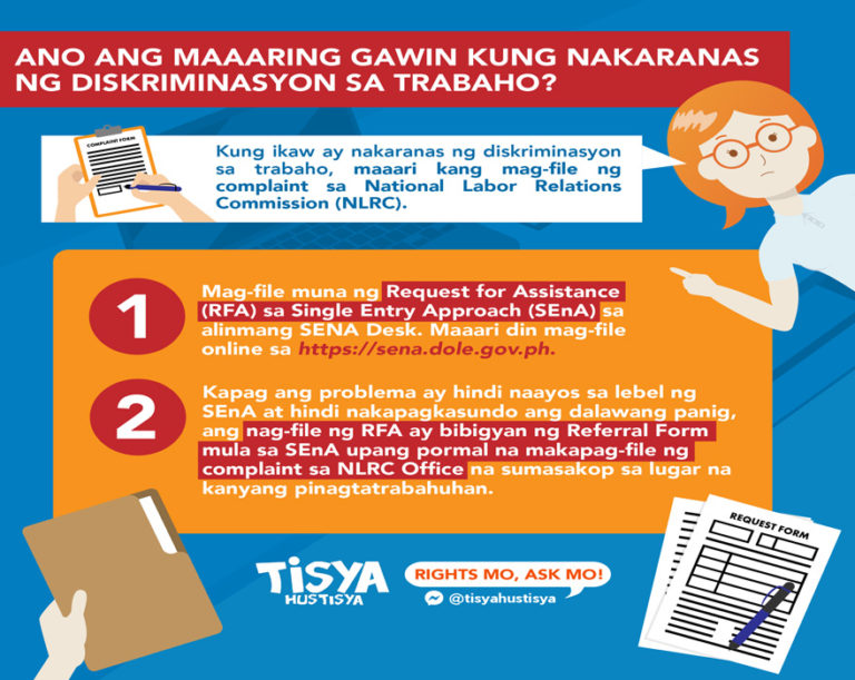 Ano Ang Maaaring Gawin Kung Nakaranas Ng Diskriminasyon Sa Trabaho Tisya Hustisya 4983